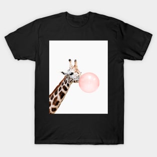Giraffe print, Bubble gum, Nursery art, Giraffe wall art, Animal, Kids room, Modern art, Wall decor T-Shirt